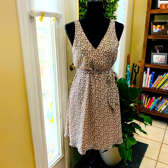 A New Day Women’s Leopard Print Dress XS - Picture 2 of 7